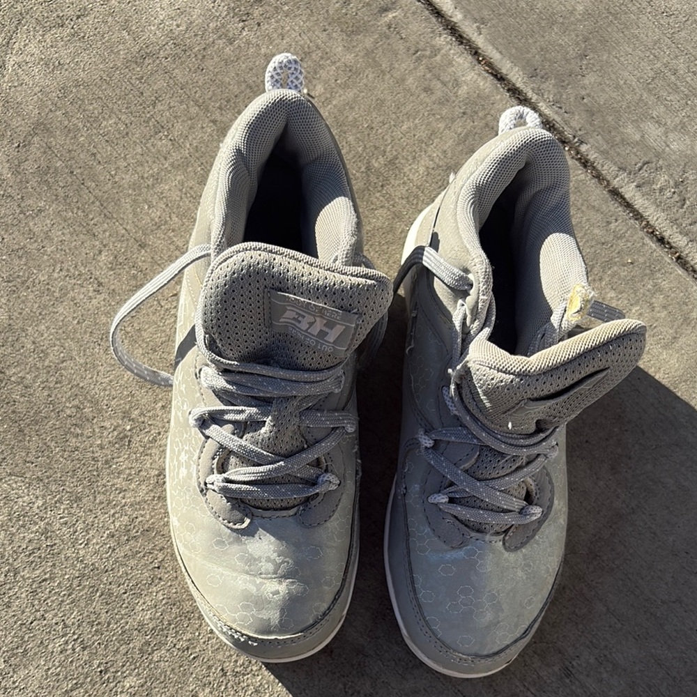 Kids Gray High-Top Sneakers